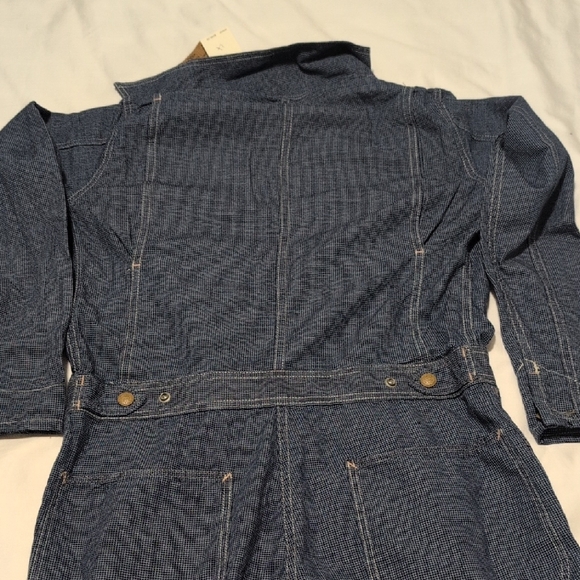 Ralph Lauren Blue Utility Jumpsuit with Long Sleeves - Picture 16 of 17